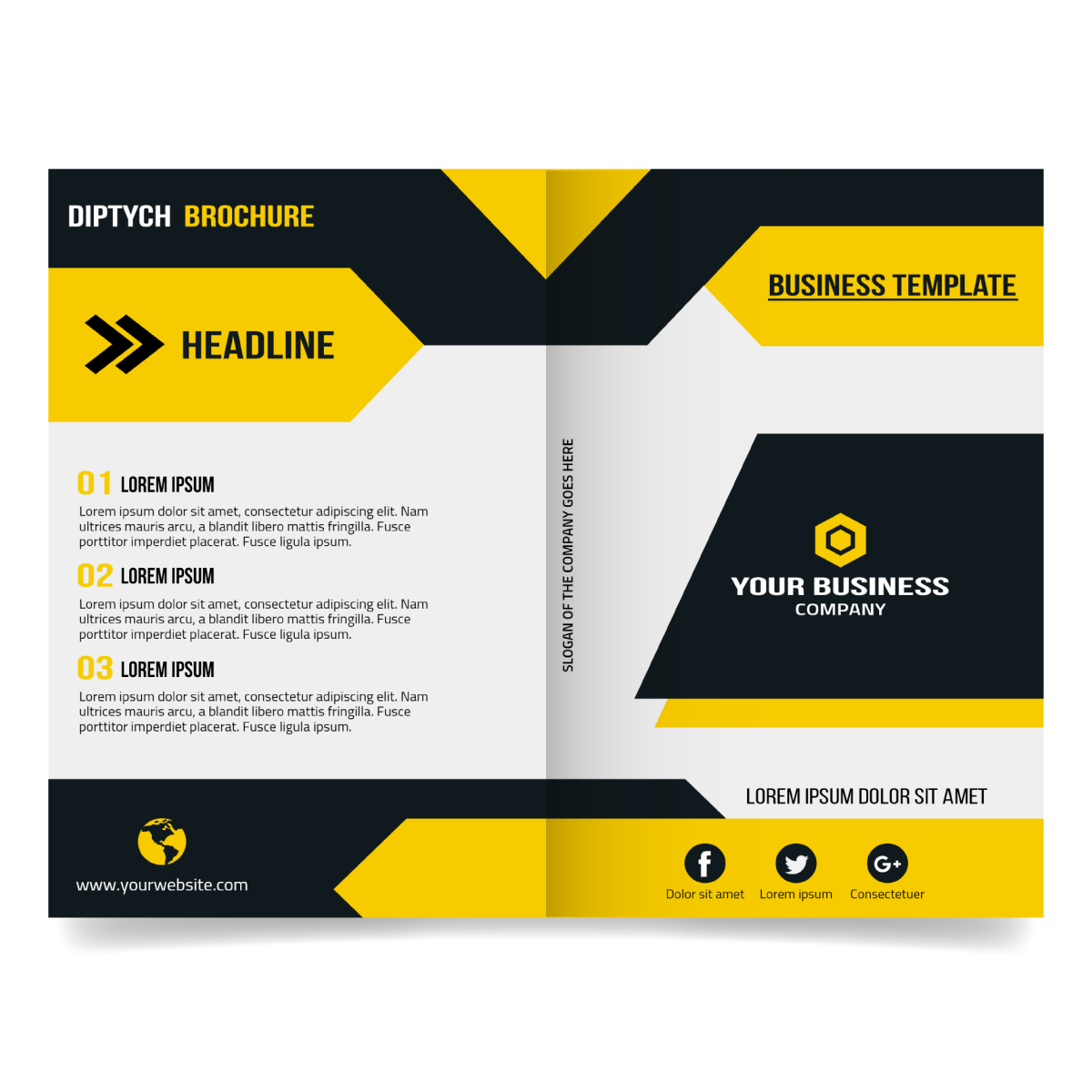 Half-fold brochure